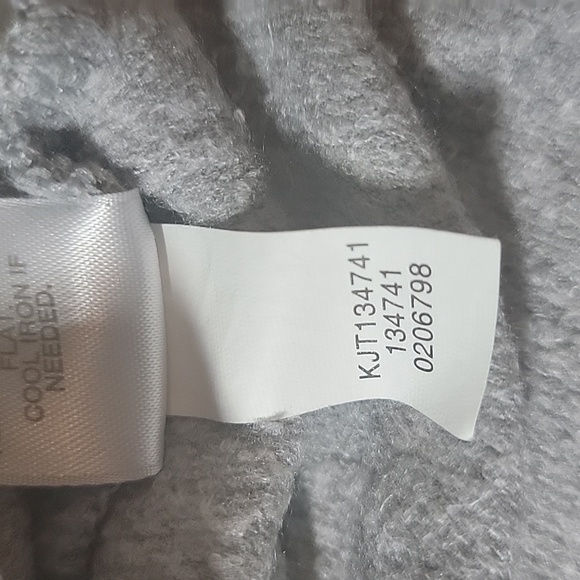 J. Jill  purejill Grey Button Wrap Top- sz L - Picture 7 of 8